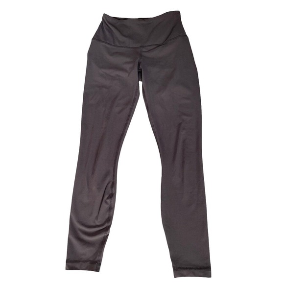 Yogalicious Womens XS Crop Leggings Gray Purple Athletic Mid-Rise Stretch #154 - Picture 1 of 9
